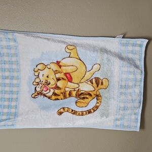 Vintage Crown Crafts Disney Winnie The Pooh Hugging Tigger Plush Baby Blanket